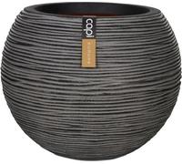 CAPI EUROPE Vase boule RIB NL - 40x32 cm - Anthracite