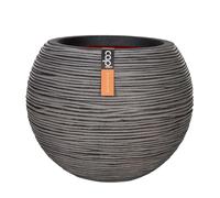 Capi Europe - Vase Boule Rib NL - 62x48 - Anthracite - Ouverture Ø62 - Pot intérieur et extérieur - KOFZ271