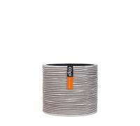 Capi Europe - Vase Cylindre Rib - 12x10 - Ivoire - Ouverture Ø12 - Pot intérieur et extérieur - BOFI211