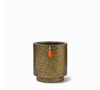Capi Europe - Vase Cylindre Terrazzo Gold - 19x21 - Or - Ouverture Ø17 - Pot pour l'intérieur - BTZG314
