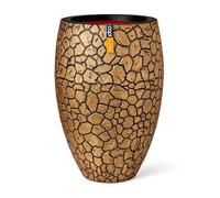 Capi Europe - Vase élégant Deluxe Clay NL - 55x85 - Or - Ouverture Ø55 - Pot intérieur et extérieur - KGBC1132
