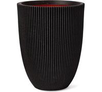 CAPI EUROPE Vase élégant GROOVE - 46x58 cm - Noir