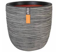 Capi Jardinière Nature Rib 43 X 41 Cm Anthracite Kofz933 Gris