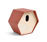 Capi Nid Oiseau Nichoir de jardin marron Cabane Oiseaux Exterieur conçu pour des espèces d'oiseaux spécifiques Facile à monter Fabriqué à partir de plastique recyclé