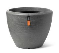 Capi Pot À Plantes Conique Bas Arc Granite 60x48 Cm Anthracite