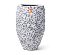 Capi Vase Jardinière Pot de Fleur Bac à Plante Jardin Extérieur Gris/Ivoire vida