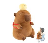 Capibara farcito, peluche Capibara | Coussin en peluche mignon dessin animé - Sac à dos de -pong doux 13,78 pouces Décoration de la maison de maternelle pour Halloween, Noël, Thanksgiving