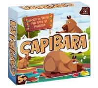 Capibara Gioco da Tavolo per Bambini 5 Anni e Famiglia Gioco di Società Divertente Con 54 Carte 14 Gettoni Tabellone Dado e Pedine per 2 o Più Giocatori