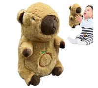 Capibara Jouet en peluche - Jouet en peluche - Jouet relaxant avec musique pour dormir avec lumière - Sucette de sommeil avec mouvement de respiration rythmique - Compagnon de respiration