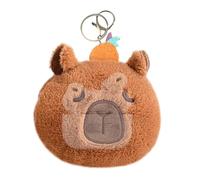 Capibara Porte-monnaie pour porte-clés - Porte-monnaie Capibara | Capybara Peluche Casual, Sac Casual avec Animaux En Peluche Capybara, Bracelet Avec Pendentif Pour Portefeuille, Gardiens, orange.,