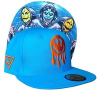 Capiche [99+ Designs] Cappello Snapback blu per Uomini, Smiley Gang, Tatuaggio, Con faccia sorridente, da Baseball Emoji, Opera d'arte inquietante, Folklore, maschere
