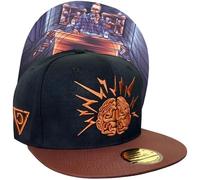 Capiche [99+ Designs] Cappello Snapback Nero per Uomini, Nobel, cervellone, Cervello, da Baseball Marrone e Nero, inventore Della dinamite, Premio esplosione
