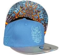 Capiche [99+ Variantes] Samurai Snapback Cap [Robot] - Broderie robotique de samouraï, philosophie du Guerrier avec Une Touche Moderne, idéale pour Les Amateurs d'histoire et de Technologie