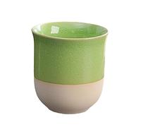 CAPIJIONG Tasse à expresso en céramique de 200 ml - Convient pour le bureau, la maison, le restaurant, le café - Tasse chaude à main (vert herbe) - 200 ml