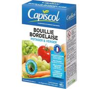 CAPISCOL Bouillie Bordelaise - 300g - 48L De Solution - Fongicide Polyvalent - Traitement Préventif & Traditionnel - Mildiou Tavelure Cloque Du Pêcher BB20300