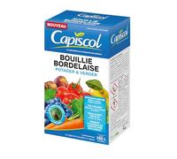 CAPISCOL Bouillie Bordelaise - Granulés - 250L de Solution - 1Kg | Fongicide Polyvalent - Préventif & Traditionnel - Mildiou, Tavelure, Cloque du Pêcher - Coloration Bleue - BB1000
