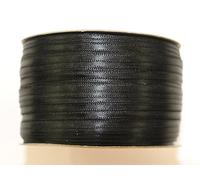 CaPiSo Rouleau de 200 m de 3 mm double face brillant des deux côtés en satin - Ruban décoratif pour mariage Noël (noir)