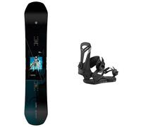 Capita - Packs (snowboard + fix) - Snowboard all-mountain freestyle - Pack Super DOA 2026 pour Homme - Noir Noir 154 cm,156 cm,158 cm,161W cm