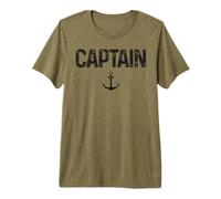 Capitaine avec Une icône d'ancre Design Vintage T-Shirt Haut de Gamme