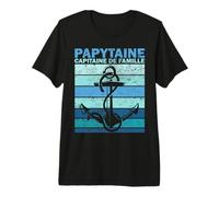 Capitaine Bateau Marin Papou Papi Papy Fathers Day papytaine T-Shirt Haut de Gamme