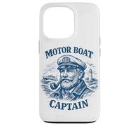 Capitaine de Bateau à Moteur, Yacht, Capitaine de Bateau à Moteur Coque pour iPhone 13 Pro