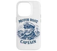 Capitaine de Bateau à Moteur, Yacht, Capitaine de Bateau à Moteur Coque pour iPhone 14 Pro