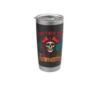 Capitaine des mauvaises décisions, pirate drôle Gobelet isotherme en acier inoxydable double paroi