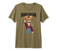 Capitaine du Conseil d'administration Humor Cheese Obsession Charcuterie Lover Club T-Shirt Haut de Gamme