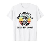 Capitaine du Navire-Exposition Funny Motor Boating Captain T-Shirt