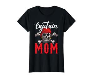 Capitaine Maman Meilleure Maman de Tous Les Temps Maman Pirate Lover T-Shirt Graphique avec Valeur