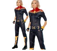 Capitaine Marvel Adultes Superhéros Déguisement Officiel Femmes Costume