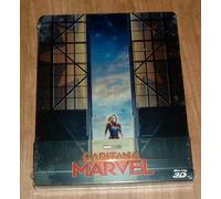 CAPITAINE MARVEL Steelbook Blu-Ray 3D + Blu-Ray Neuf A-B-C