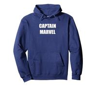 Capitaine Marvel Sweat à Capuche, Unisexe pour Adultes, Bleu Marine, XXL
