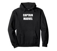 Capitaine Marvel Sweat à Capuche, Unisexe pour Adultes, Noir, L