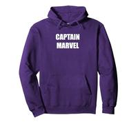 Capitaine Marvel Sweat à Capuche, Unisexe pour Adultes, Violet, S