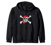 Capitaine Pirate - Crâne et os croisés, Voyageur, Wander Sailing Sweat à Capuche