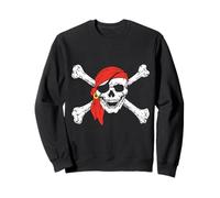 Capitaine Pirate - Crâne et os croisés, Voyageur, Wander Sailing Sweatshirt