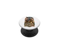 Capitaine Slow et Free Patriotic Turtle American Freedom 1776 PopSockets PopGrip Adhésif