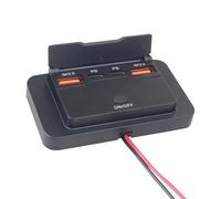 Capitaines de voiture 12 V/24 V - Double PD3.0 et QC3.0 - Ports USB avec interrupteur d'alimentation - Mise à niveau rapide de la station de charge pour bateaux, motos, motos - Charge rapide double PD