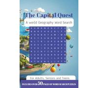 Capital City Word Search Puzzle Book: Word Searches with Easy to Read Print about, Capital Cities, Cities, Capitals | 6x9 inches, 110 pages | 50+ ... Holidays, Aeroplane Travel or just Relaxing