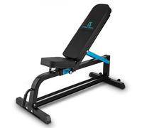 Capital Sports Banc de musculation Adjustar modulable, rembourré 5 cm, cadre en métal solide – Noir