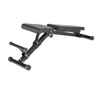 Capital Sports Flaptor - Banc de musculation pliable (pieds antidérapants, 21 positions d'exercices, tubes d'acier solides et stables 50mm Ø) - Noir
