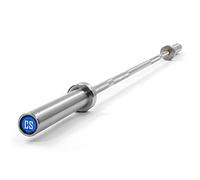 CAPITAL SPORTS Hybrid Men ECO - barre olympique de musculation professionnelle homme, long :220 cm, poids :20 kg, support :50 mm Ø, poignée :28 mm Ø, charge max :650 kg, acier, argent
