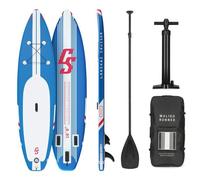 Capital Sports Lanikai Cruiser 10.8 - Planche De Paddle Gonflable Sup Board Set, Set: Planche + Pagaie Télescopique + Leash + Sac À Dos + Pompe - Forme Cruiser - 330 X 77 X 15 Cm