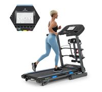 KLAR FIT Tapis de course Highflyer 2.0 – Pliable, 42x120 cm, 12 km/h, Moteur 2,0 CV – Noir