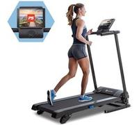 Capital Sports Pacemaker F60 - Tapis de course électrique pliable - Connexion Bluetooth Noir G