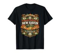 Capitale Mondiale de la Pizza New Haven Connecticut Apizza CT T-Shirt