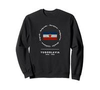 Capitales de la Yougoslavie avec Drapeau Yougoslavie Sweatshirt