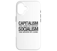 Capitalism Vs Socialism - Funny Political Anti Socialism Coque pour iPhone 16