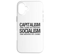 Capitalism Vs Socialism - Funny Political Anti Socialism Coque pour iPhone 16 Plus